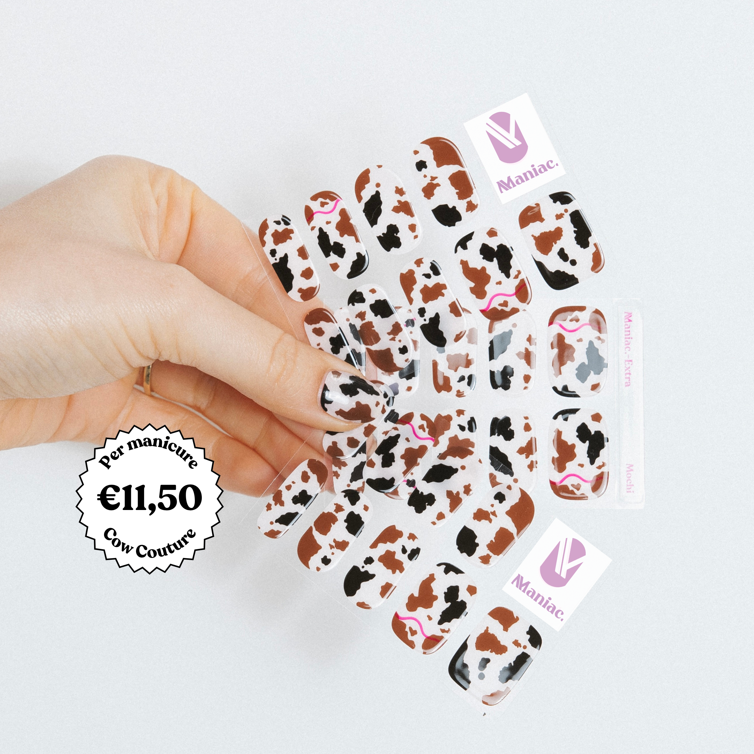 Mochi Maniac gellak stickers Manicure cow sheets