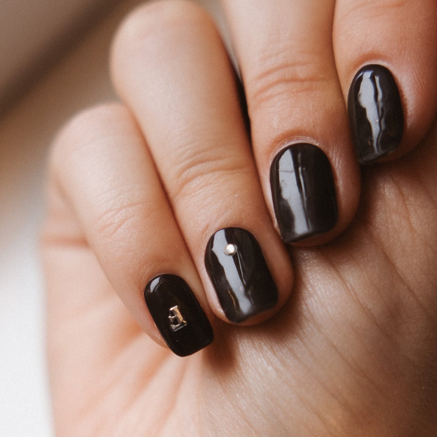 Add ons silver Maniac Nails stickers and letters diamonds