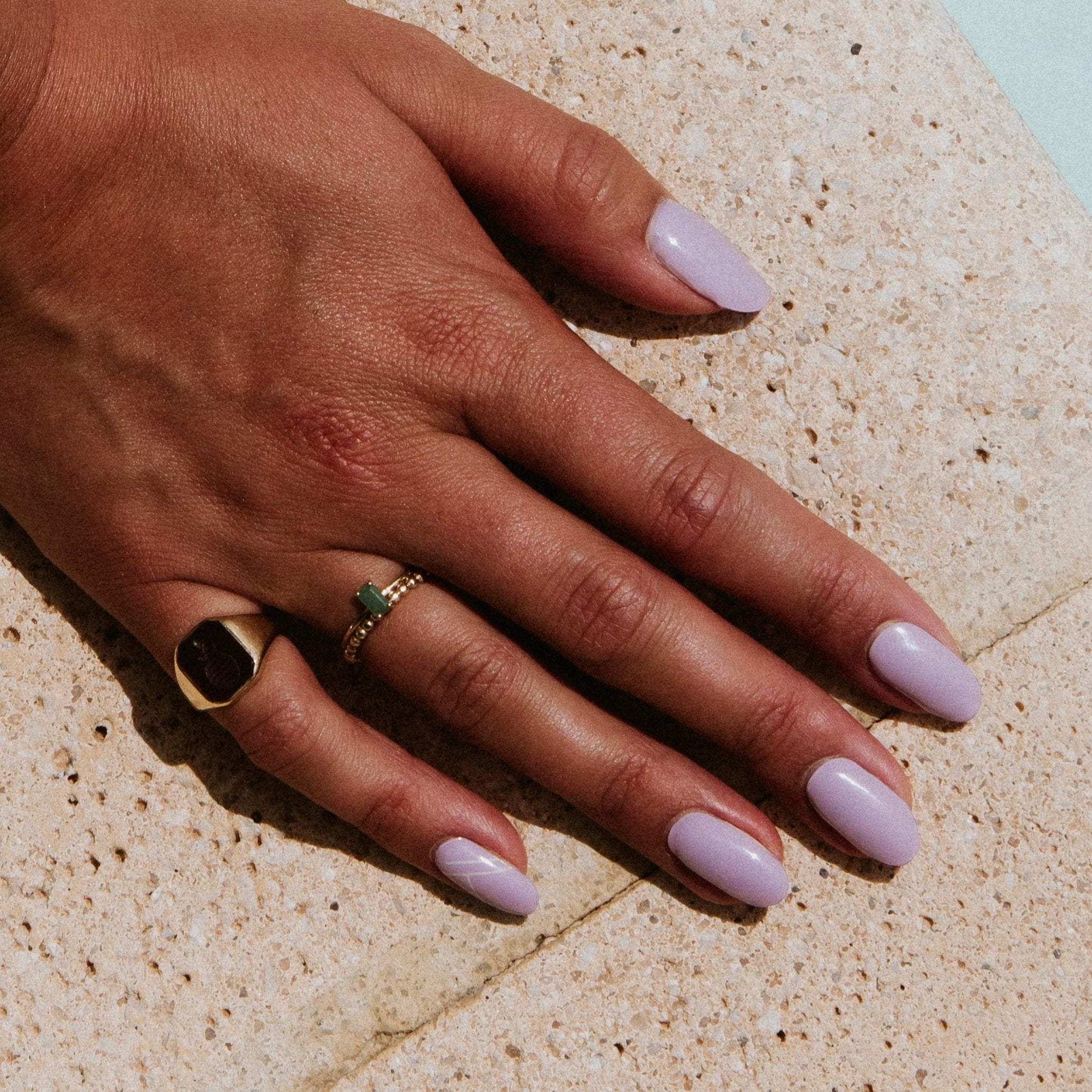 Anna's Lila Maniac Nails gellak stickers Manicure paars  zwembad