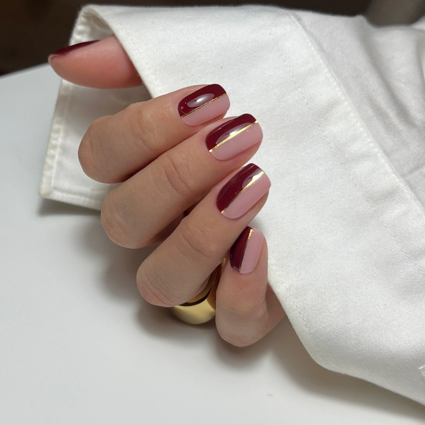 Anouk Nijs Maniac gellak stickers Manicure Maniac Nails gold