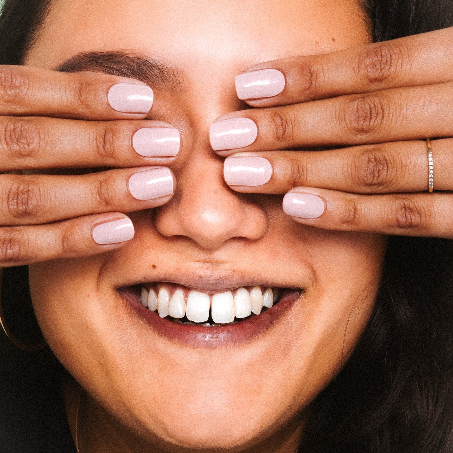 Blushy neutral smiling face