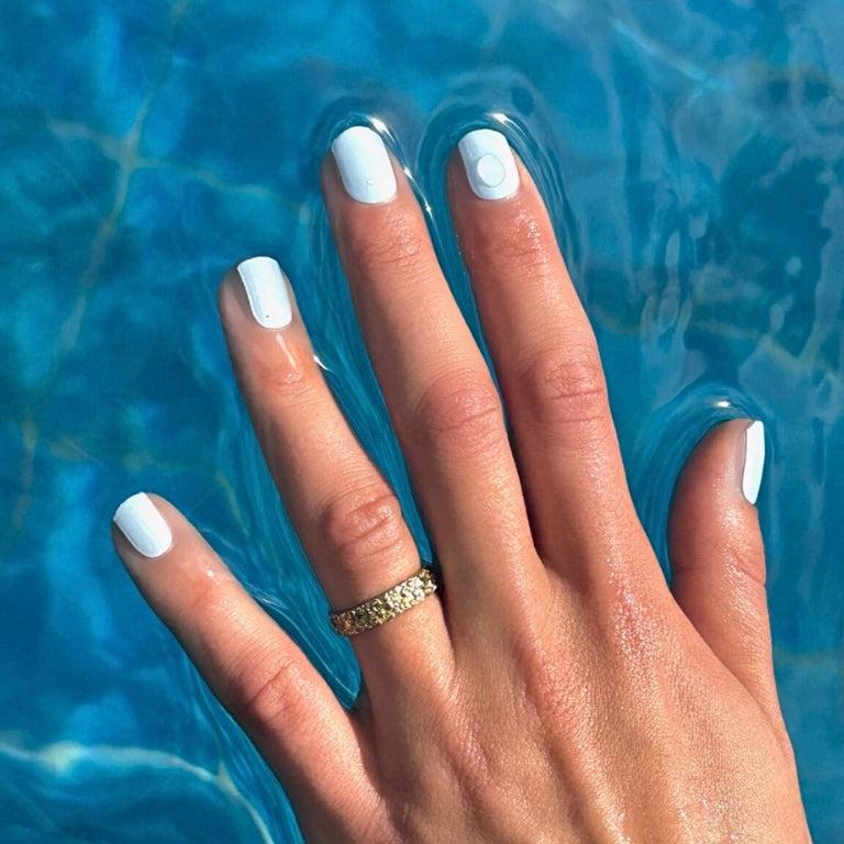 Breezy Blue Maniac gellak stickers water licht blauw