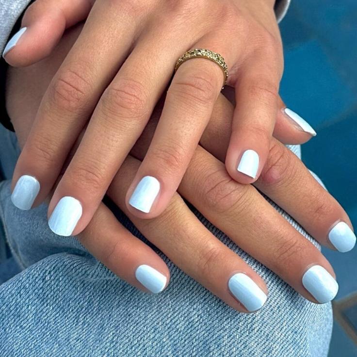 Breezy Blue Maniac gellak stickers licht blauwe spijkerbroek