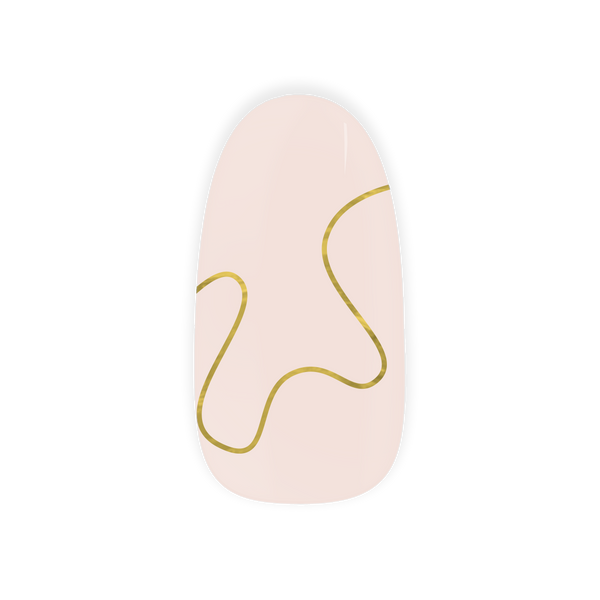 Gold line maniac nails gelstickers nail art hand