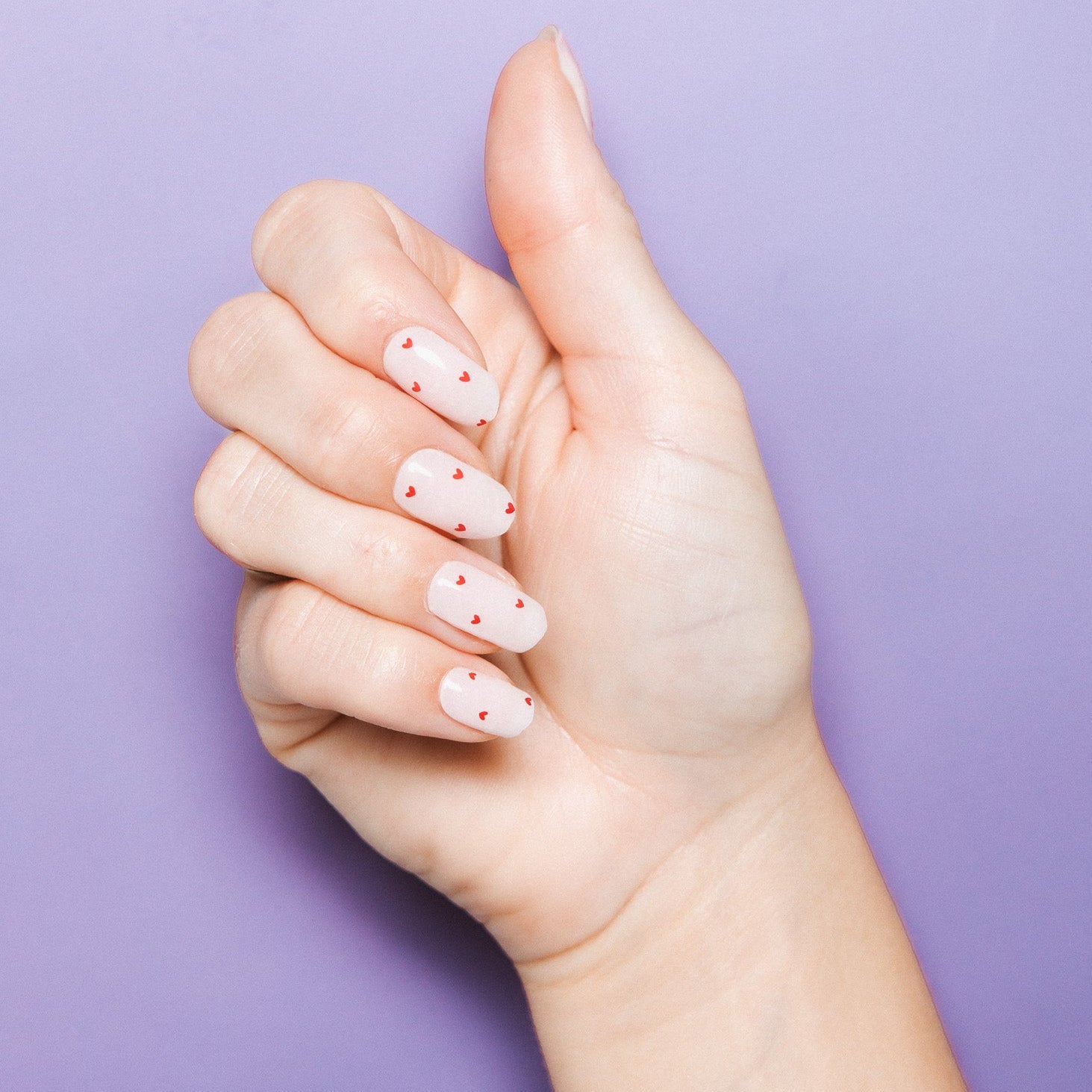 Heartbeats Maniac gellak stickers Manicure heart red