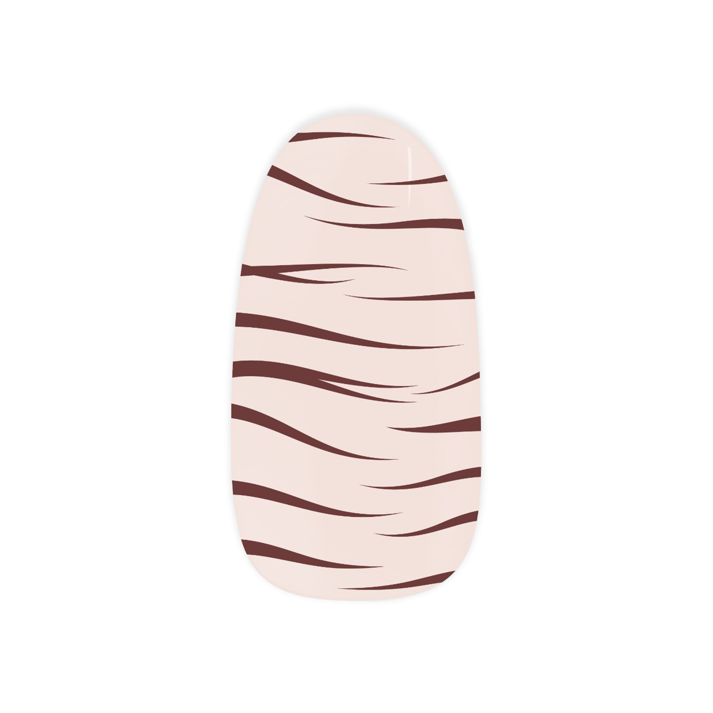 Jungle Vogue Maniac gellak stickers Manicure stripes brown