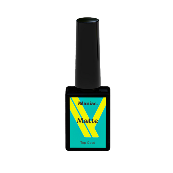 Maniac top coat matte nagel stickers