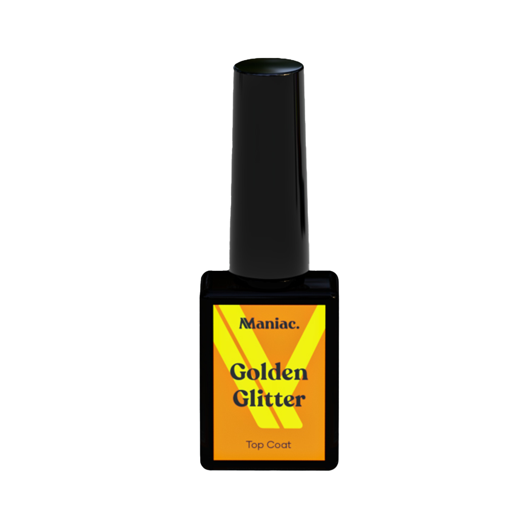 Maniac Nails Top Coat Golden Glitter Obsession