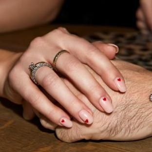 Maxime Meiland Maniac Nails Biab Manicure hearts Valentines Manicure  rolex watch