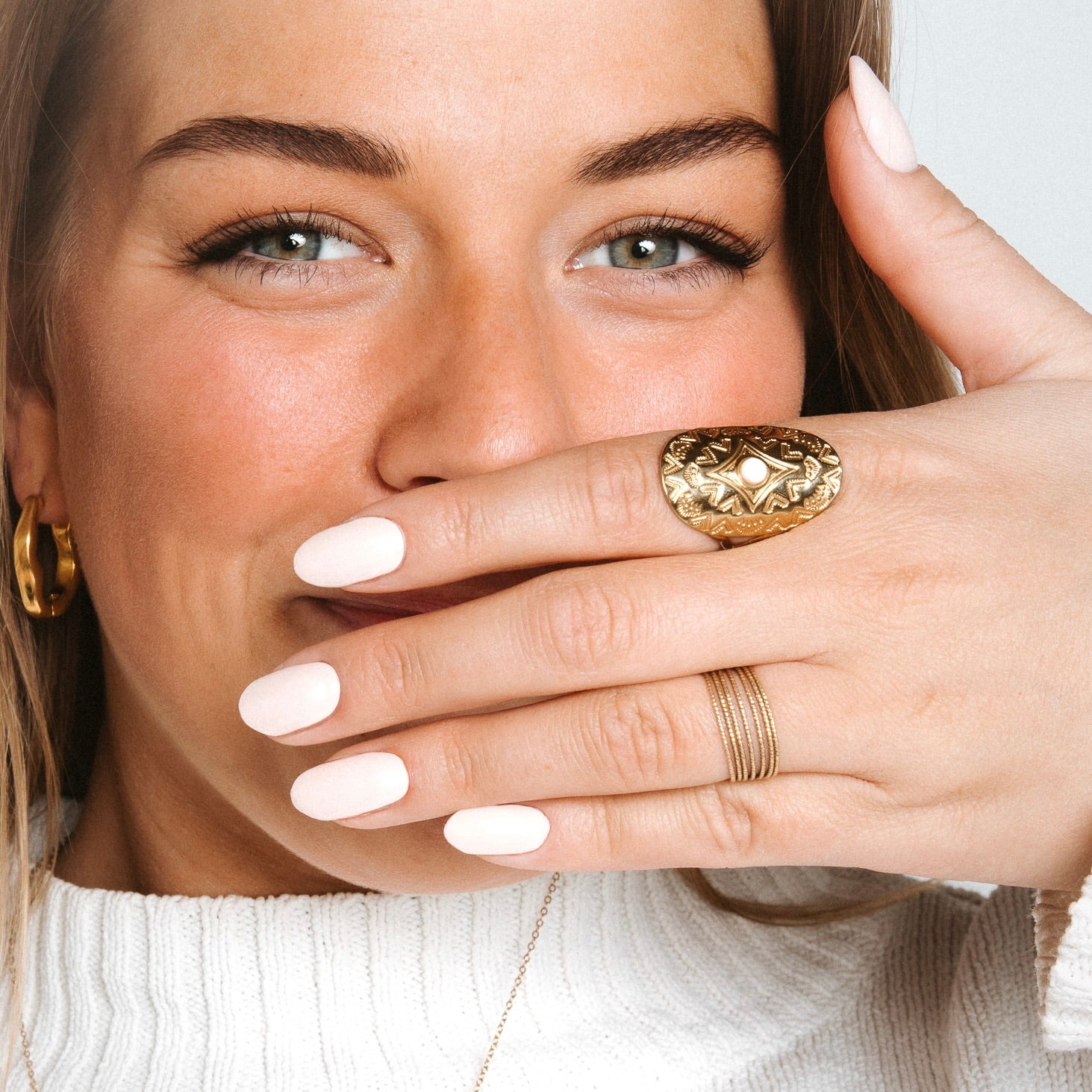 Nicole Neutral Maniac gellak stickers Manicure gold