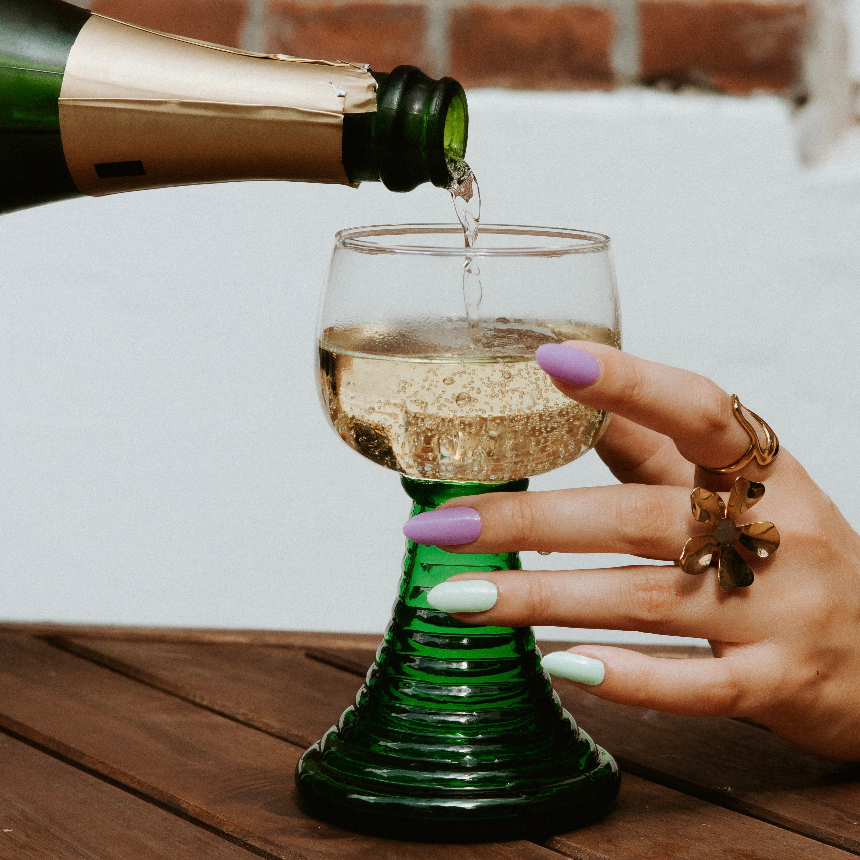 Pucker Up Maniac gellak stickers Manicure purple green champagne