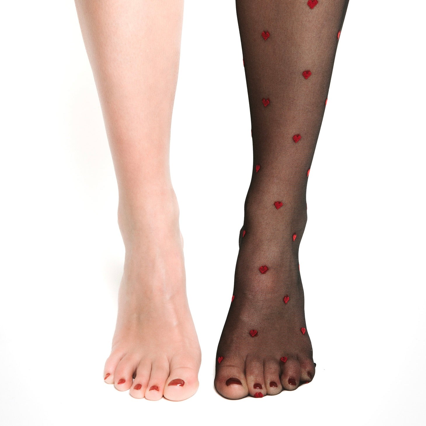 Rita Red Maniac gellak stickers Pedicure panty hartjes