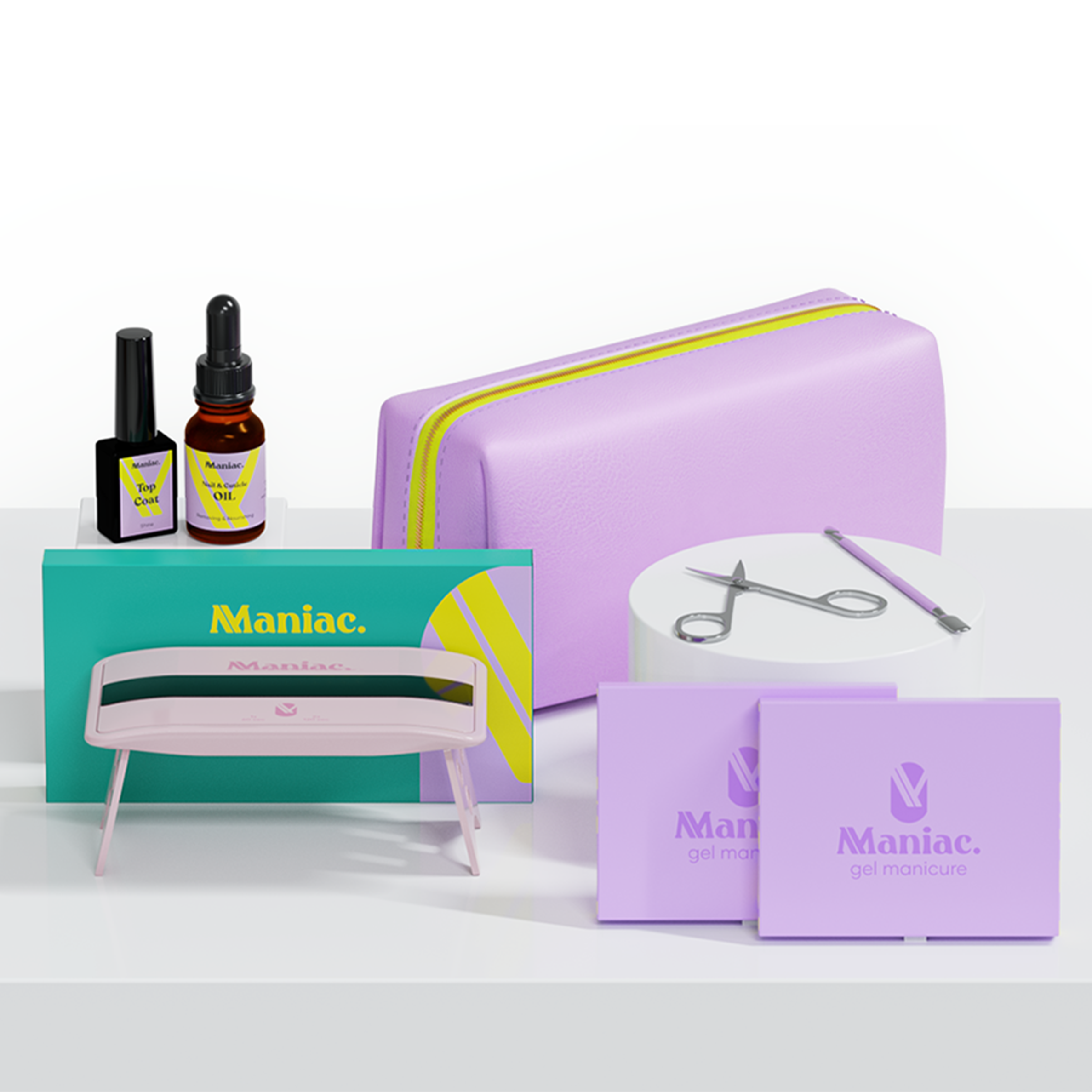 Startersets Maniac 2 nagelsets gellak stickers