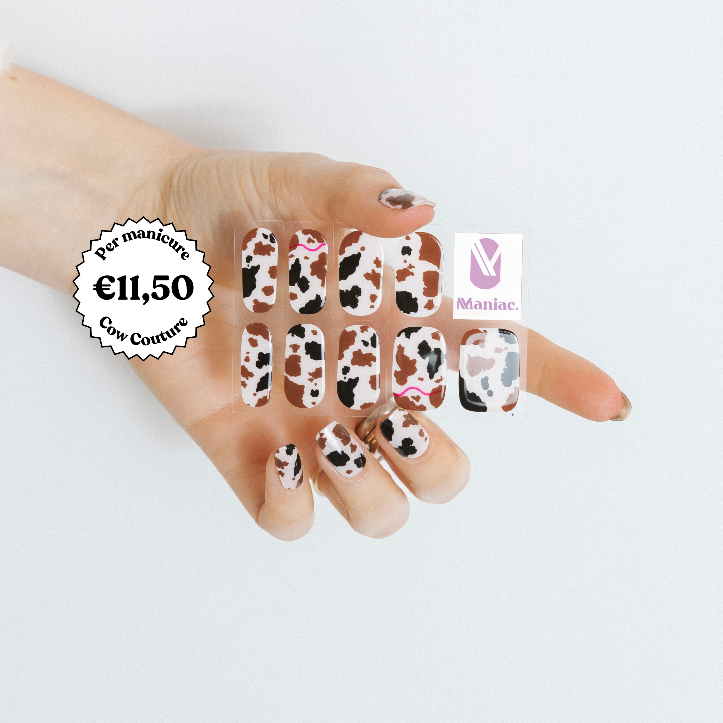 Mochi Maniac gellak stickers Manicure cow sheets