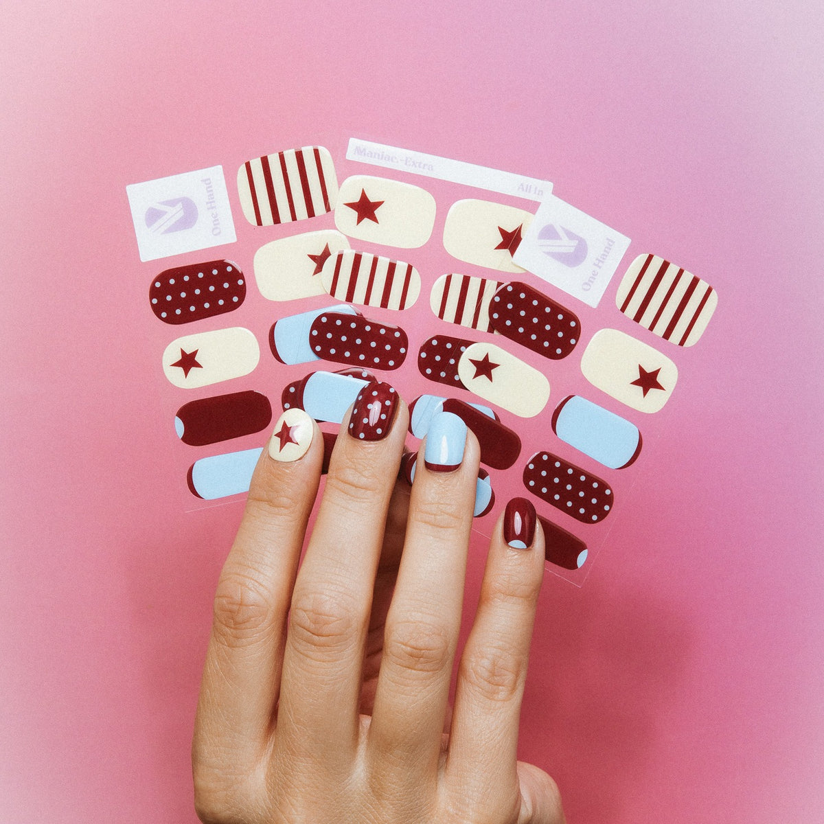 All In nail sticker sheets by Maniac Nails, easy salon quality gel nails at home
