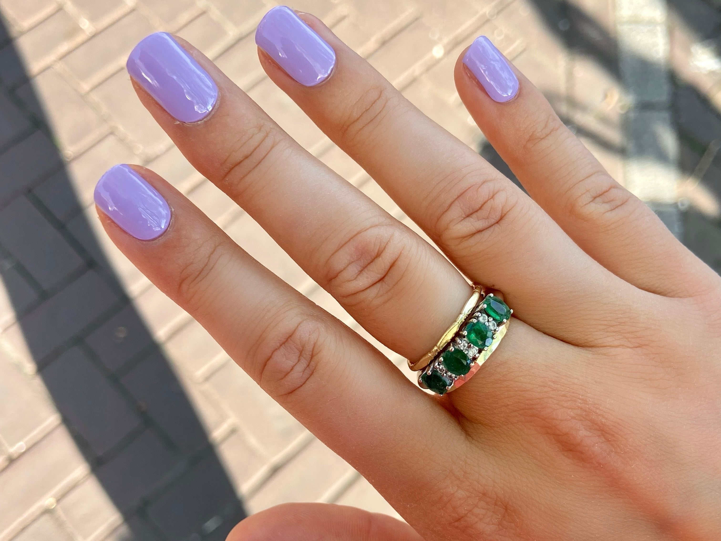 Anna's Lila Maniac Nails gellak stickers Manicure Purple Golden ring