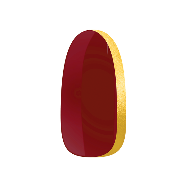 Bordeaux Blink Maniac Nails gellak stickers Manicure Nail Art Red Gold