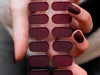 Bordeaux Brilliance Maniac Nails Nail Art Red matte shimmer Gellak Sticker