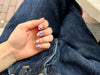 Break the Rules Maniac Nails Blue Swirl Nail Art Dark Blue jeans