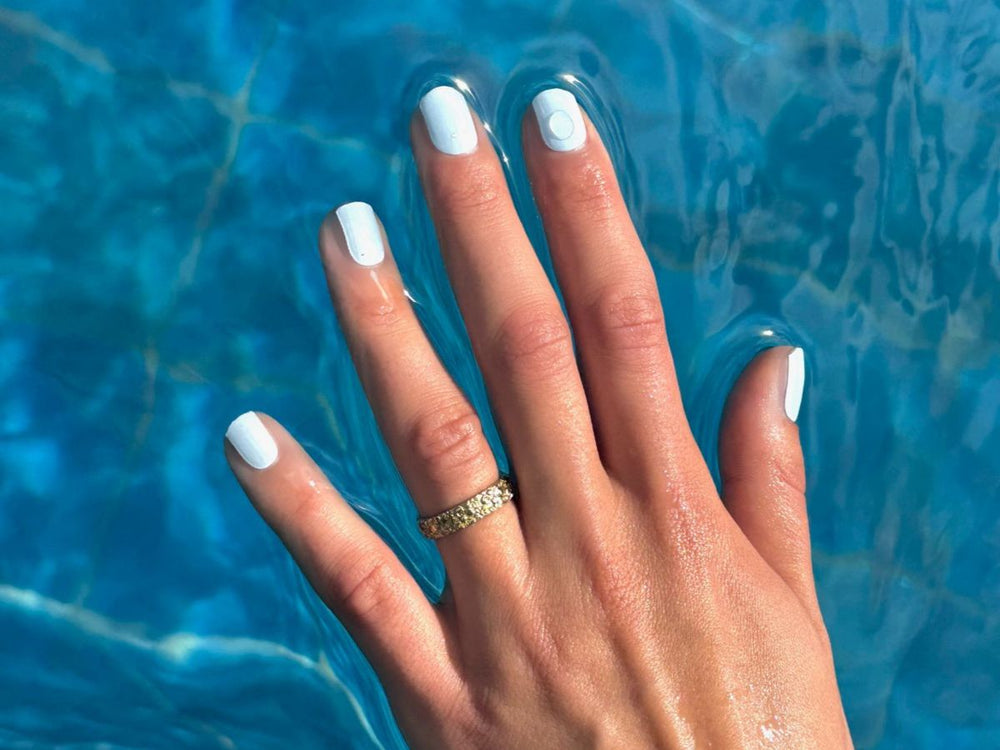 Breezy Blue Maniac Nails Baby Blue Manicure swimming pool