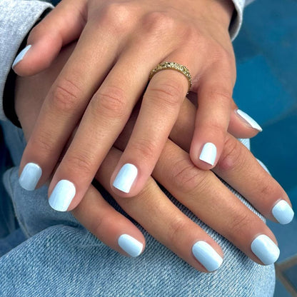 Breezy Blue Maniac Nails Baby Blue Manicure and Pedicure Bundle