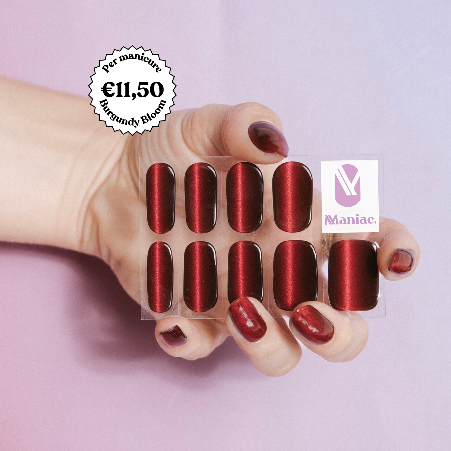 Burgundy Bloom - Maniac gellak stickers