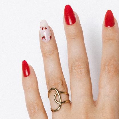 Cherry Charms fingers gold ring