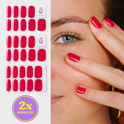 Coco’s Obsession gel nail strips for 2 manicures, sticker sheets and result on nails | Maniac Nails
