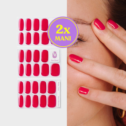 Coco’s Obsession gellak stickers voor 2 manicures, stickervellen en resultaat op de nagels | Maniac Nails