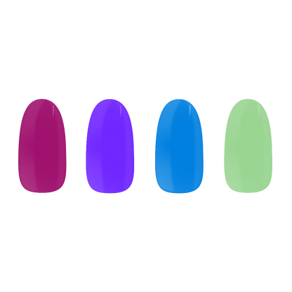 Colourful solids bundle maniac nails stickers 