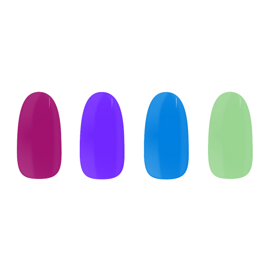 Colourful solids bundle maniac nails stickers 