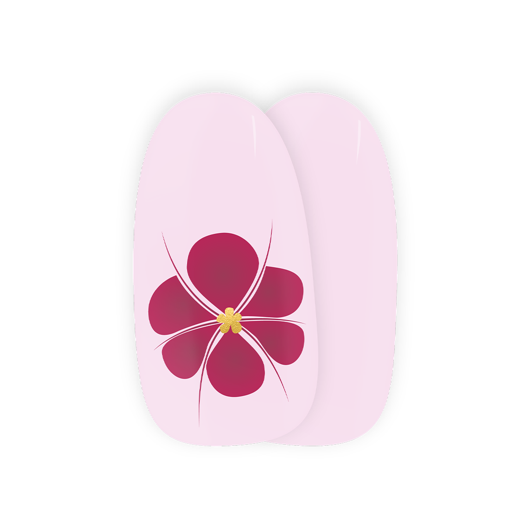 Dahlia by Carolien Spoor Maniac gellak stickers manicure nail art pink