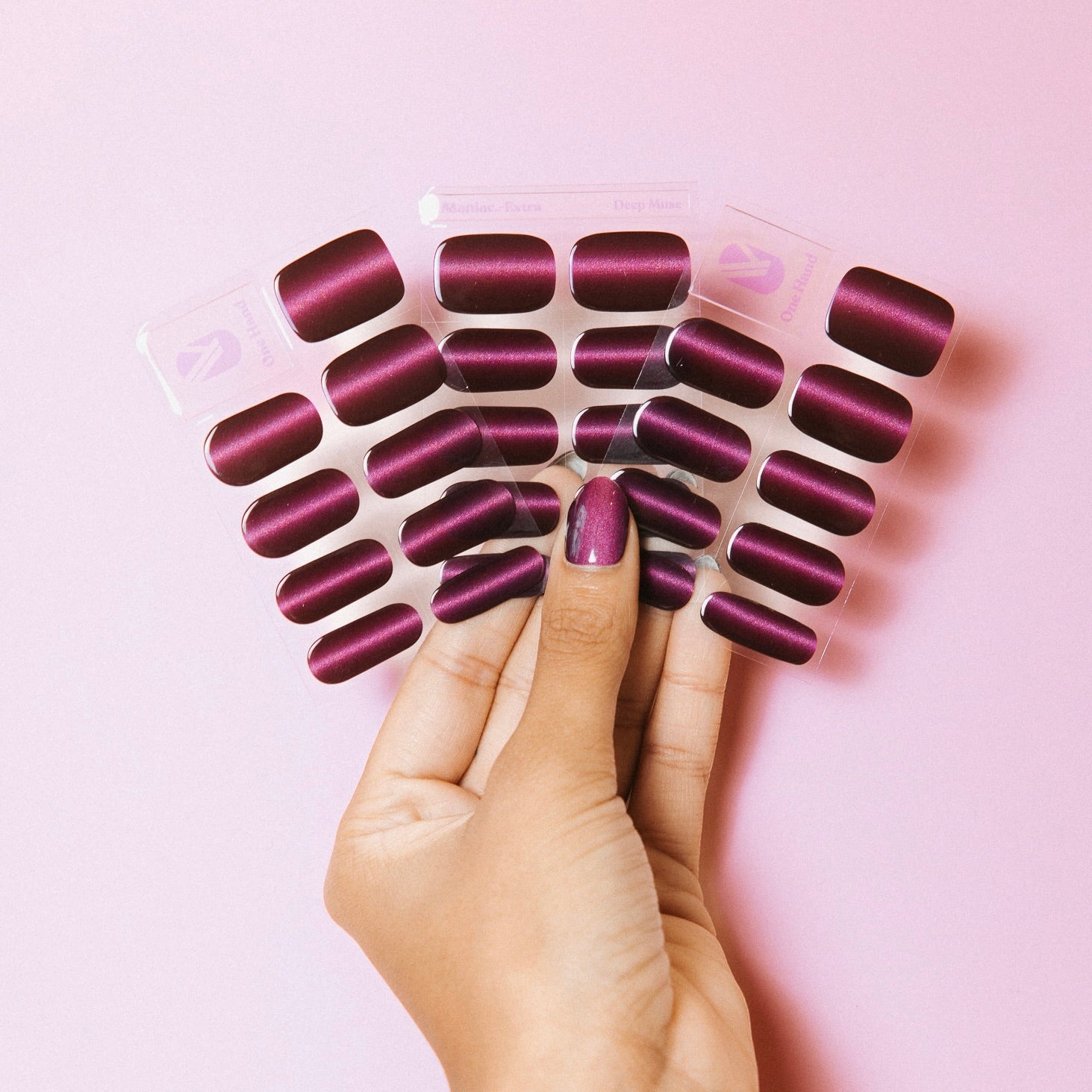 Deep Muse Maniac Nails gellak stickers Manicure paars glitters sheets