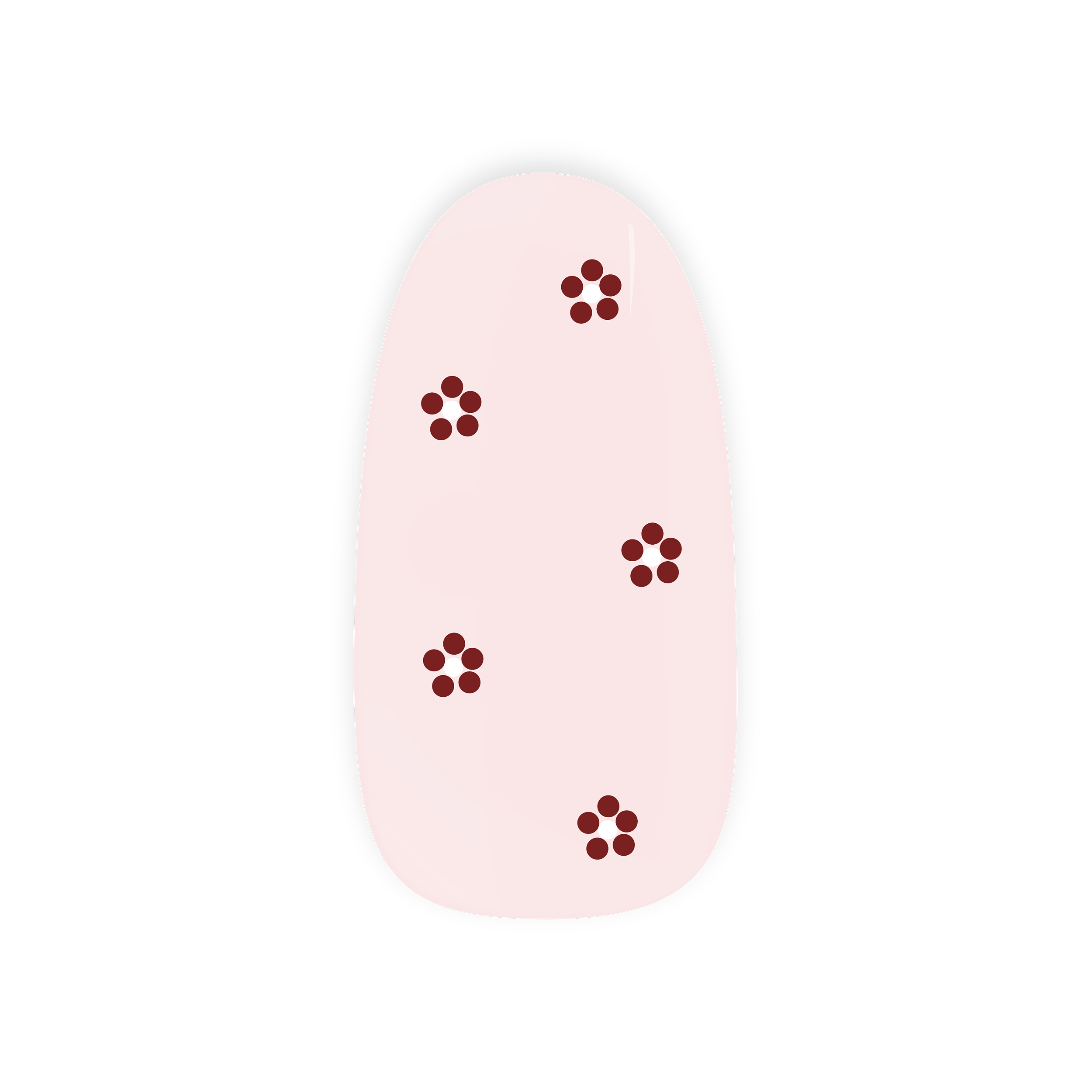 Dot Daisy Maniac Nails gellak stickers Manicure flowers pink red white