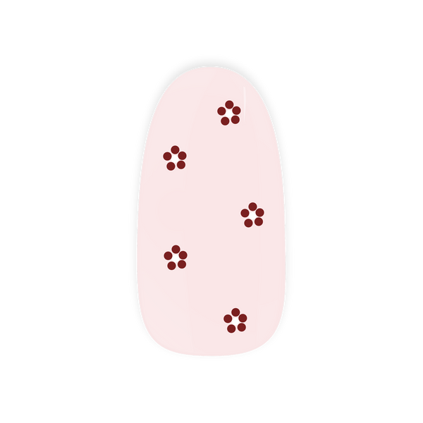 Dot Daisy Maniac Nails gellak stickers Manicure flowers pink red white