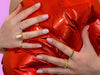Forever Mine Maniac Nails Gellak Stickers Heart Nail Art light Pink Red Heart