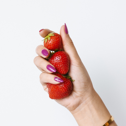 Frenkie Fuchsia fuchsia manicure met gel nail strips - Maniac Nails