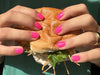 Gaga Pink Maniac Nails Gellak Stickers Hot Neon Pink Manicure sandwhich