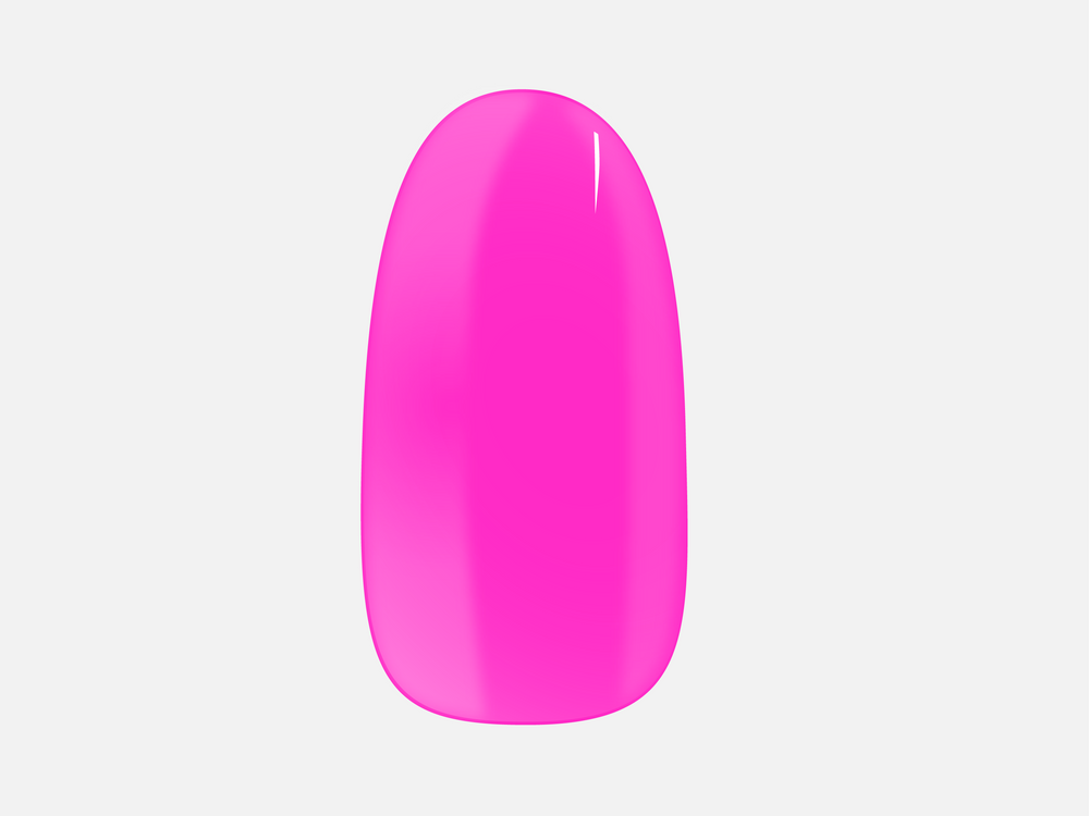 Neon pink roze nagels die Gaga Pink heten van de Maniac gellak sticker collectie