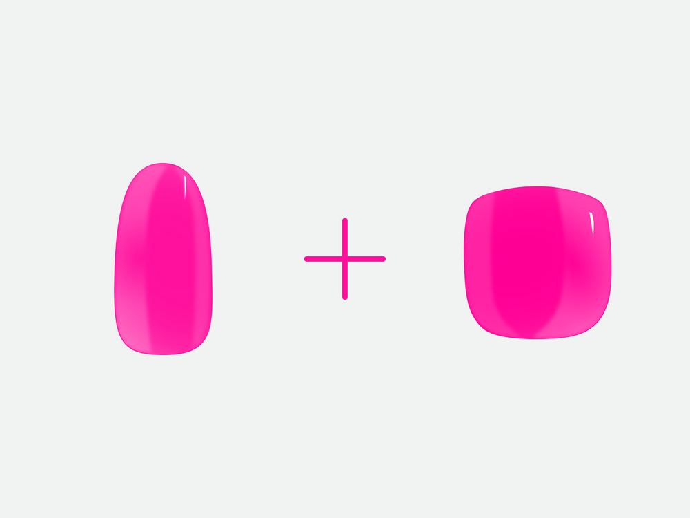 Gaga Pink Maniac Nails Gellak Stickers Hot Pink Pedicure and Manicure Product image