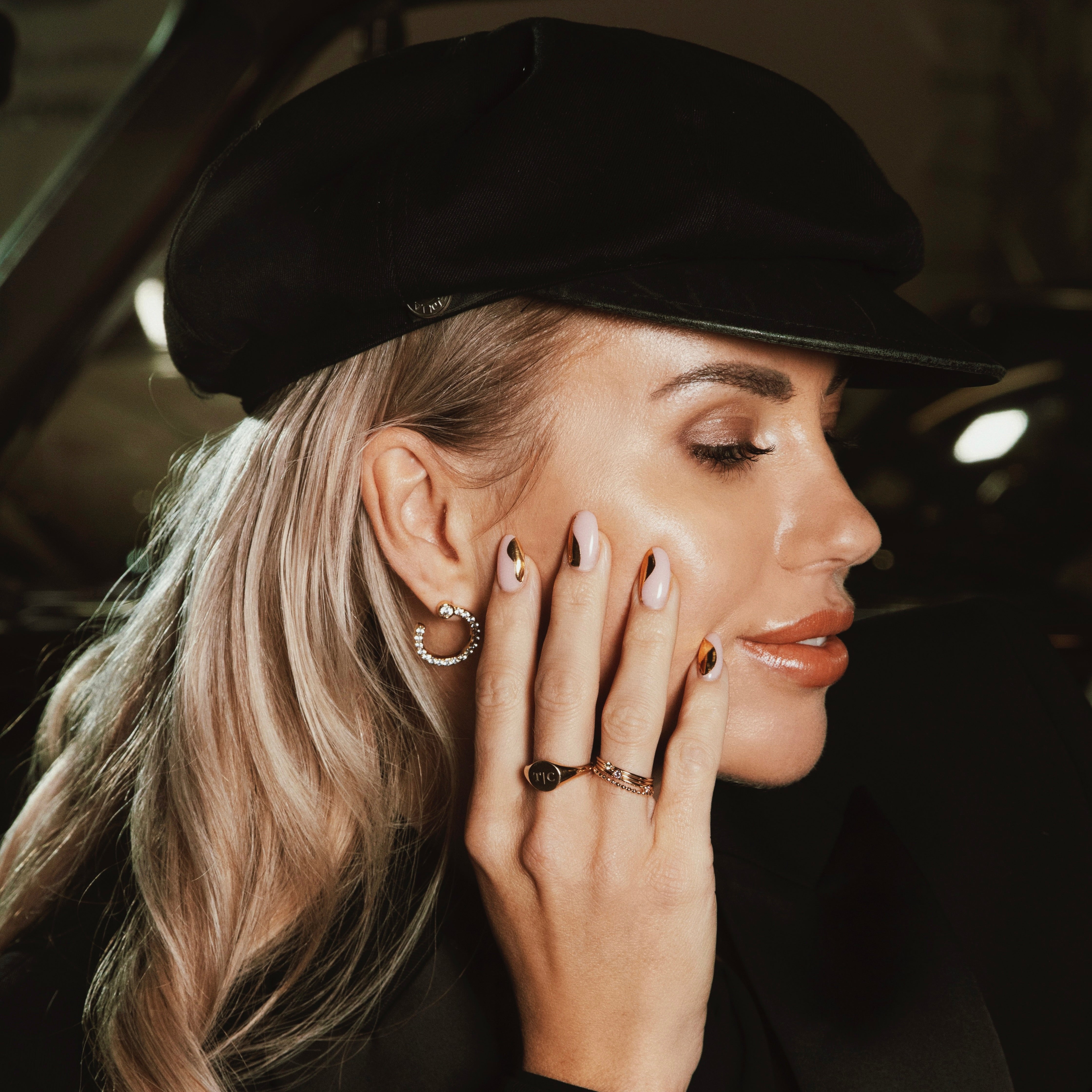 Gold Kisses Maniac gellak stickers Manicure Gold hoed