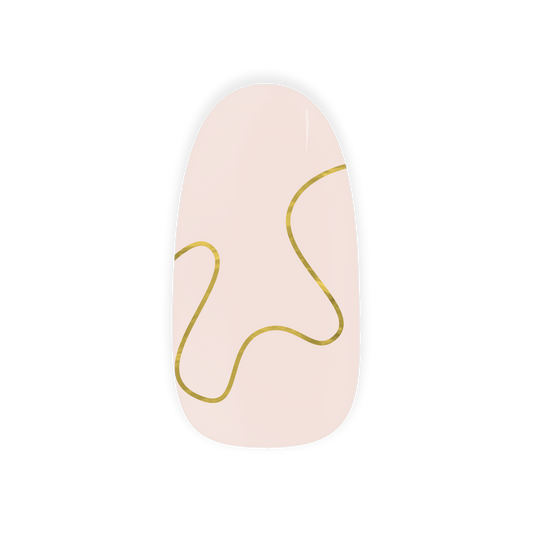 Gold line maniac nails gelstickers nail art hand