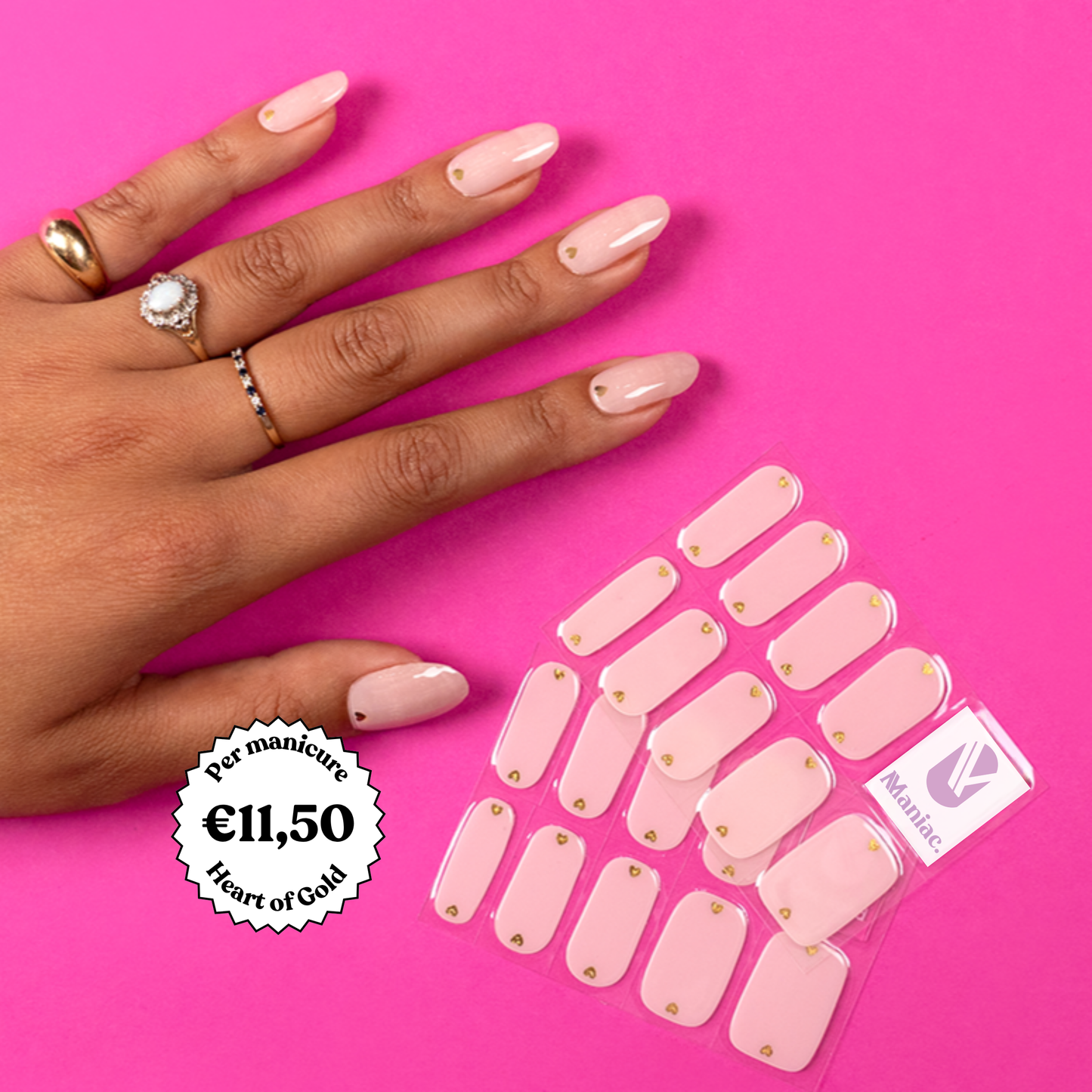 Heart of Gold by Anouk Nijs - Maniac gellak stickers