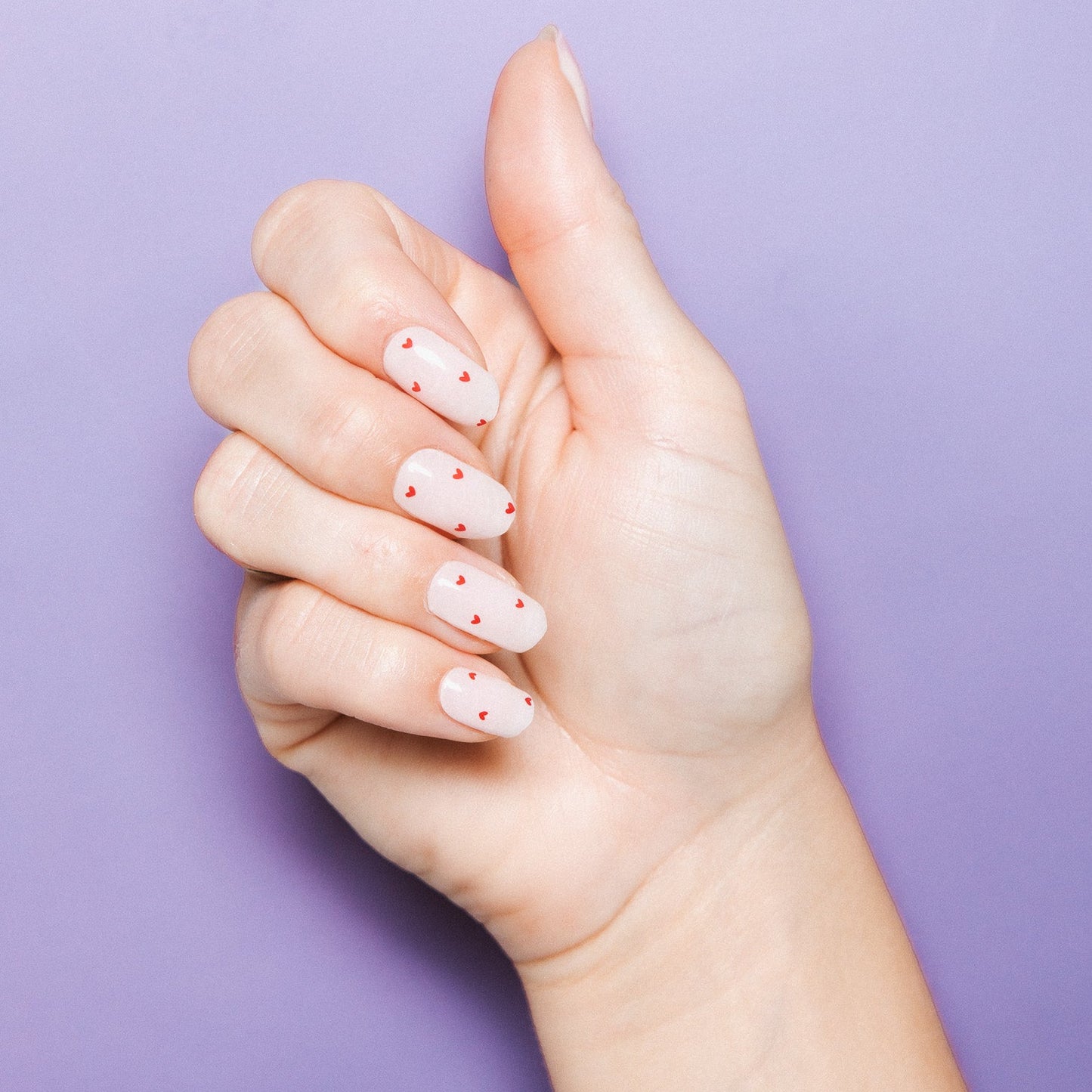 Heartbeats Maniac gellak stickers Manicure heart red