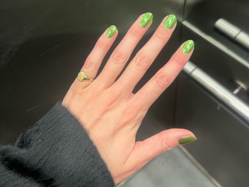 Jade Jewel Maniac Nails Green Chrome Manicure Gellak Stickers elevator