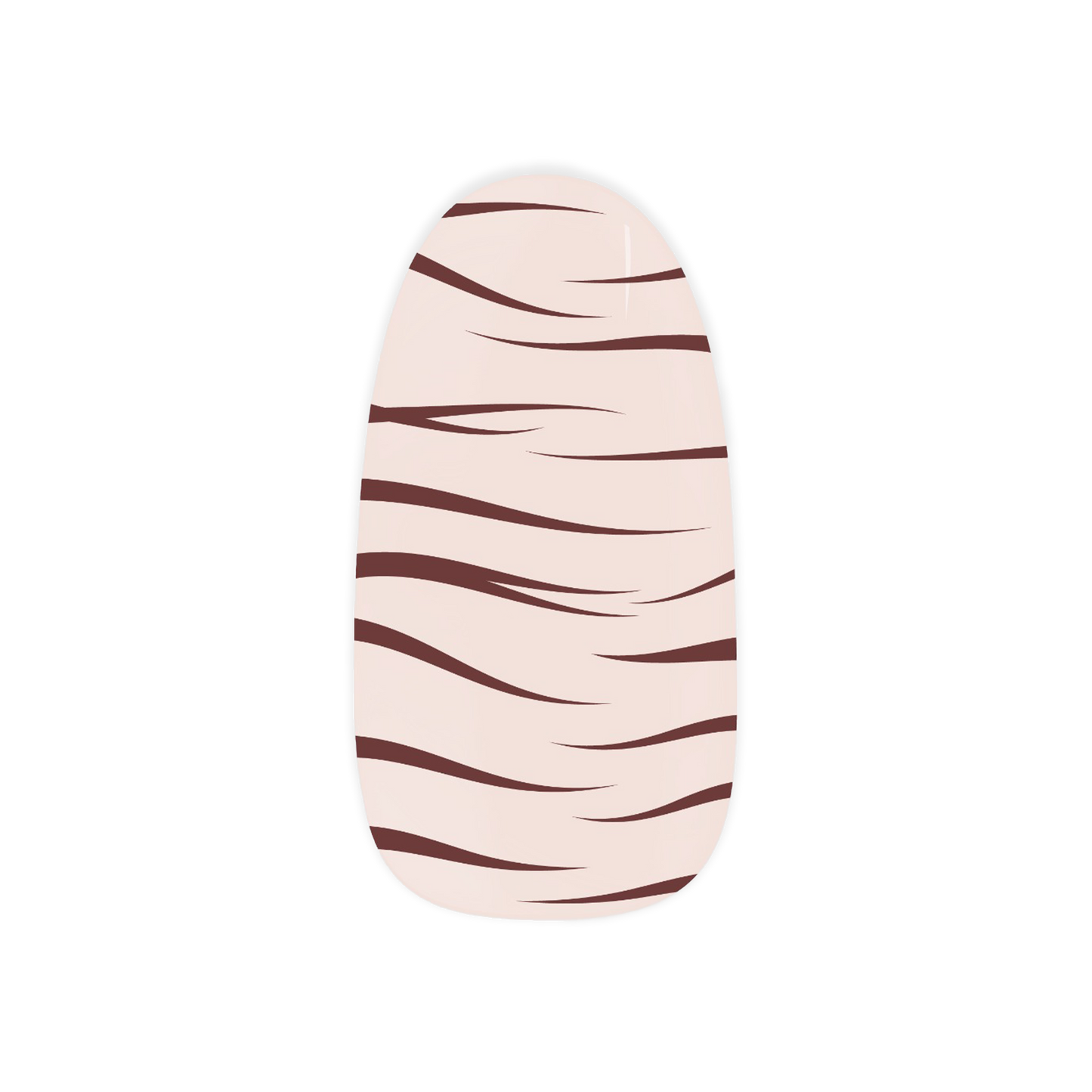 Jungle Vogue Maniac gellak stickers Manicure stripes brown 