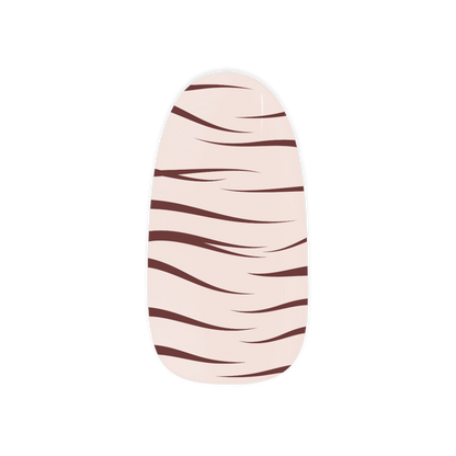 Jungle Vogue Maniac gellak stickers Manicure stripes brown 
