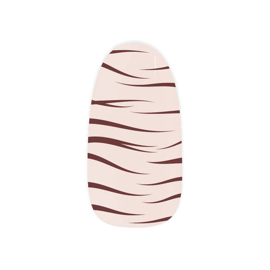 Jungle Vogue Maniac gellak stickers Manicure stripes brown 