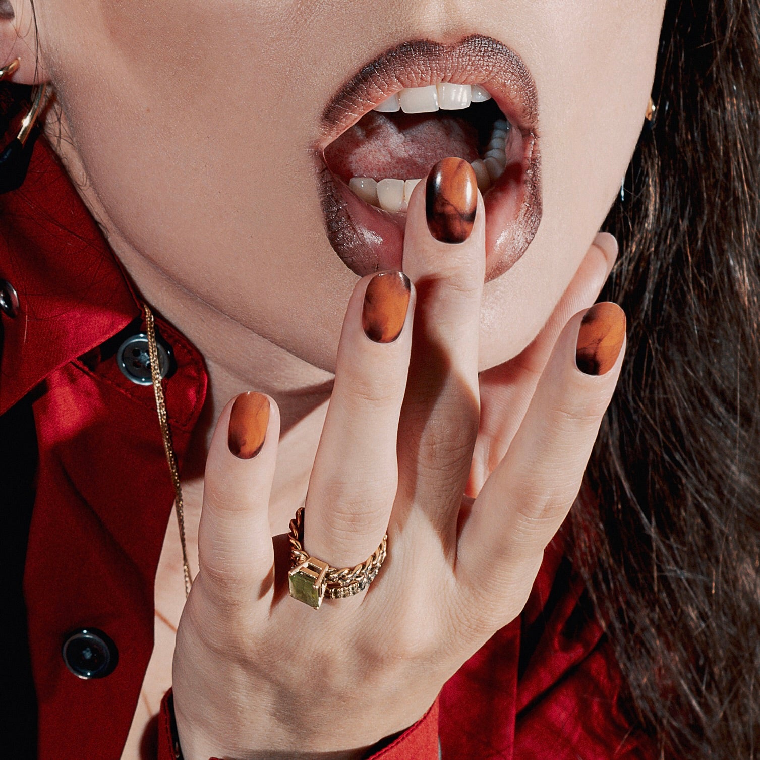 Killer Queen by Olga Maniac gellak stickers Manicure brown