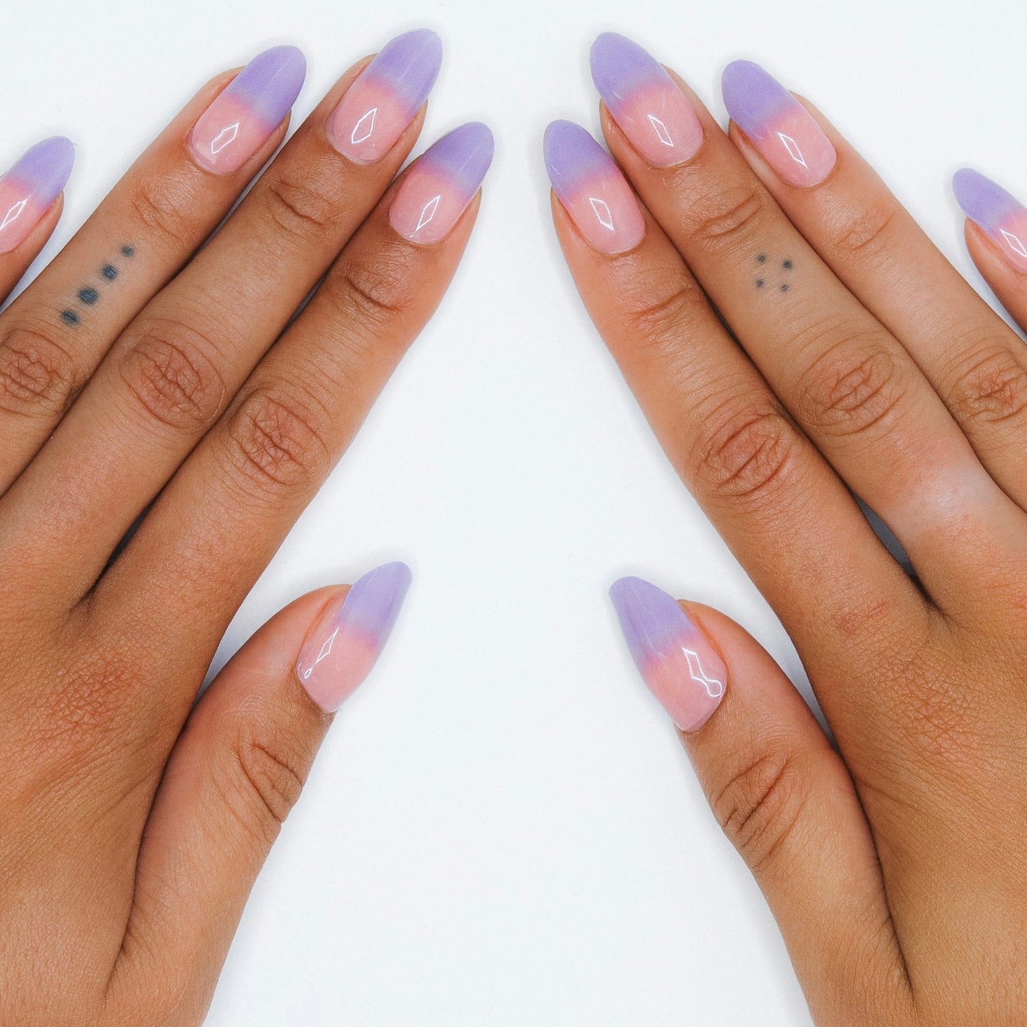 Artist Lab French Maniac gellak sticker Manicure paars tattoo